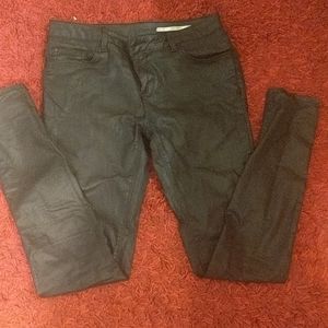 Zara faux leather black slim fit pants